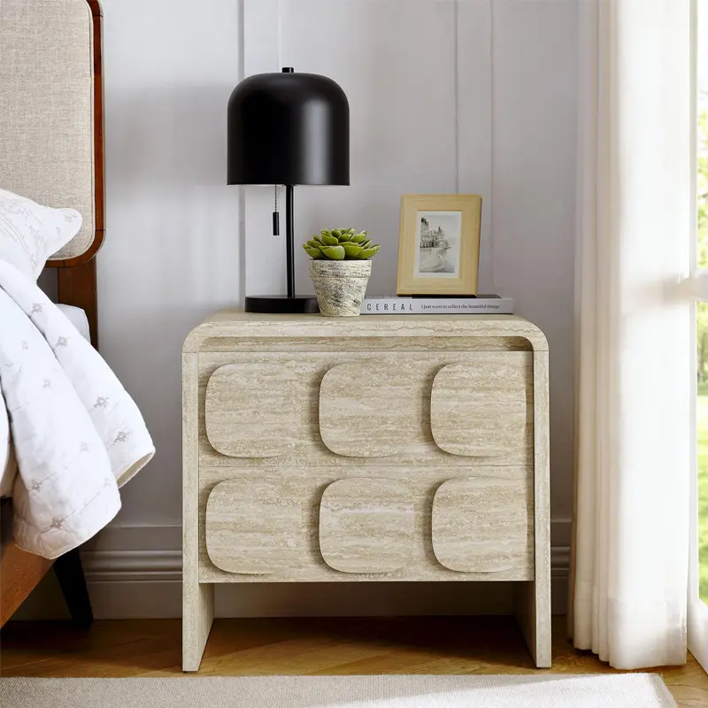 Travertine Nightstand for Wholesale