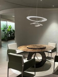 Brown Marble Round Dining Table 6