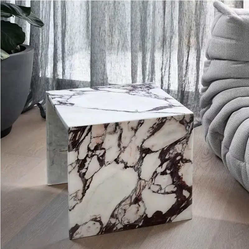Calacatta Viola Marble Side Table (1)