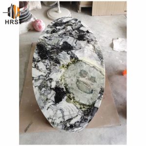 China green marble side table