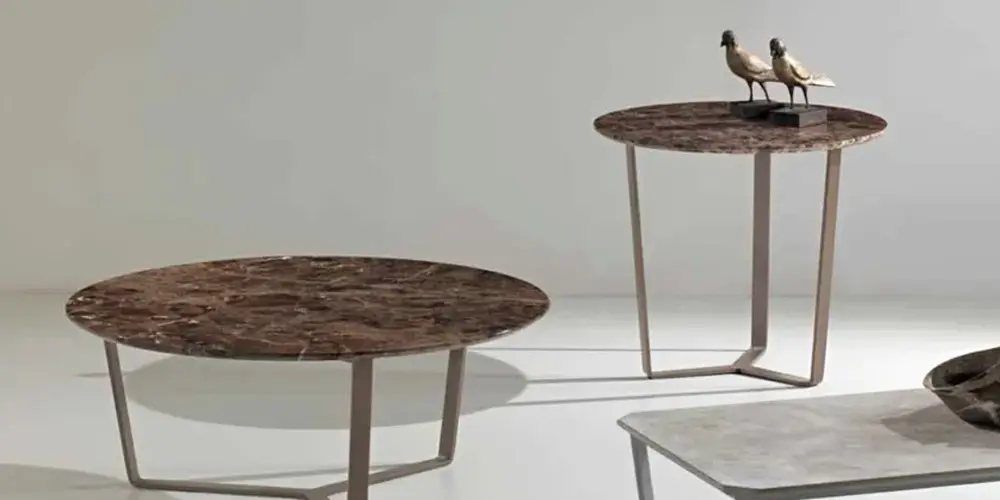 HRST Dark Emperador Marble Coffee Tables