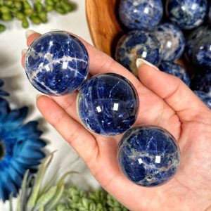 HRST STONE Custom Sodalite Sphere for Wholesale HRST STONE Custom Sodalite Sphere for Wholesale