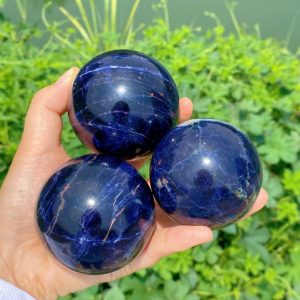 HRST STONE Custom Sodalite Sphere for Wholesale