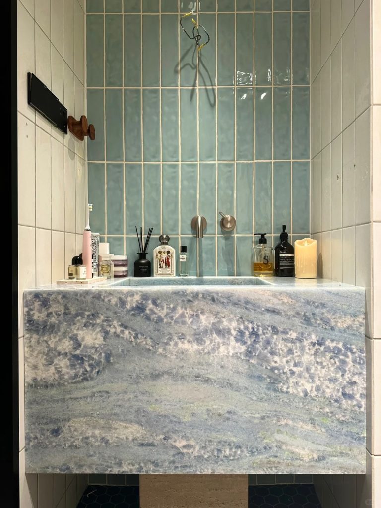 HRST Stone Blue Marble Sink HRST Stone Blue Marble Sink