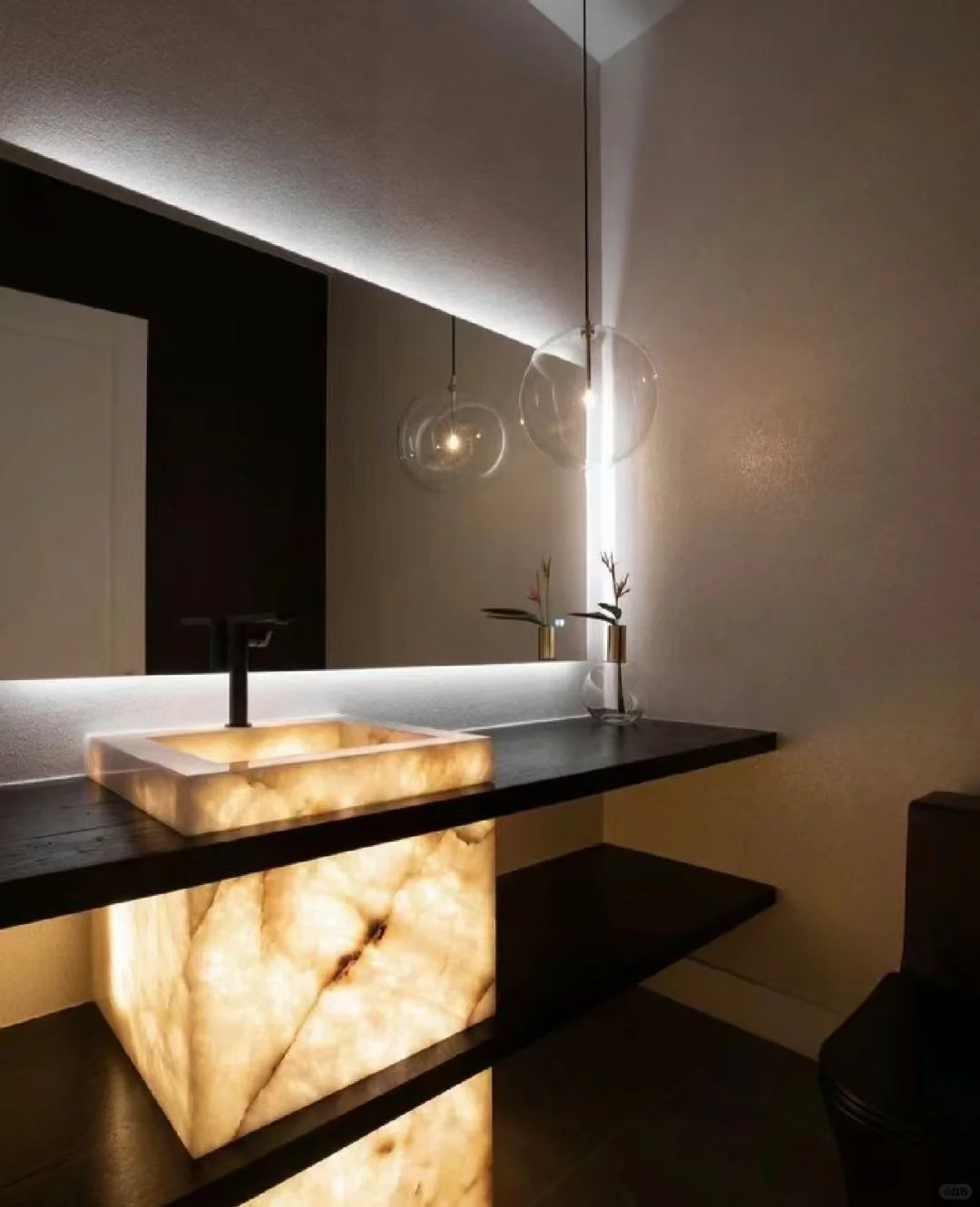 HRST backlit onyx sink HRST backlit onyx sink