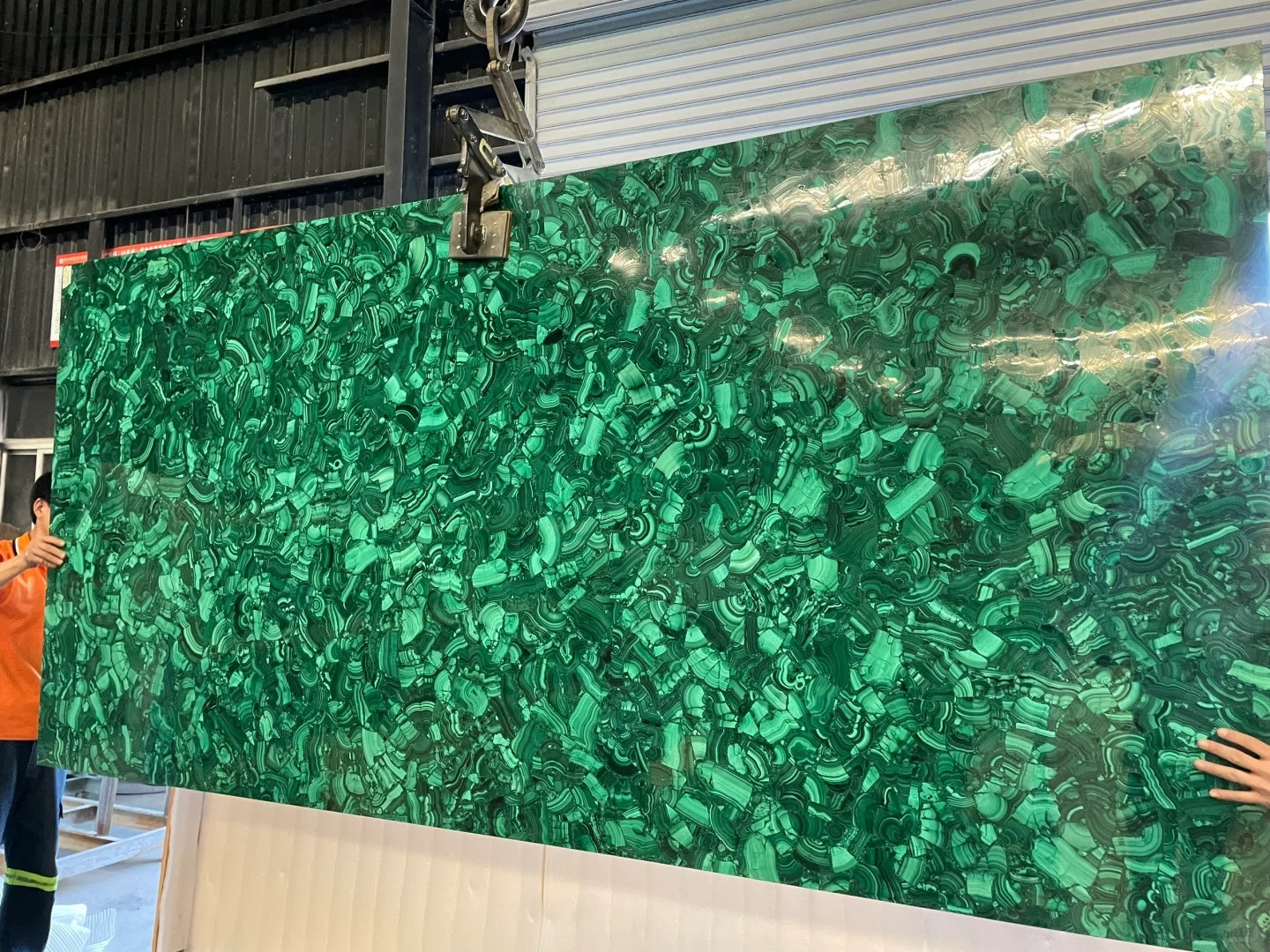 HRST green malachite gemstone