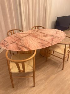 Juliet Crystal Quartzite Dining Table