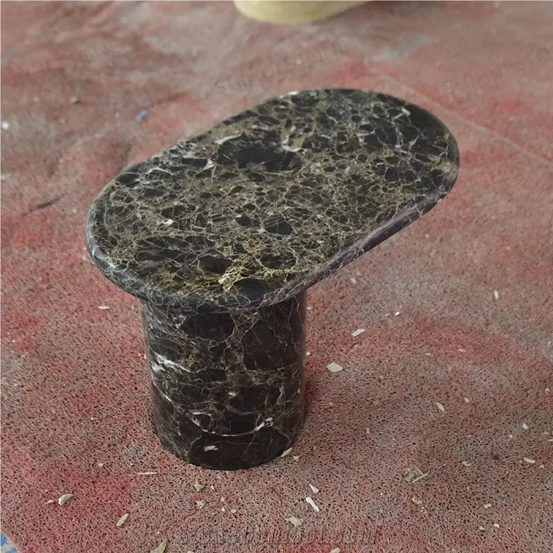 HRST Dark Emperador Marble Coffee Tables