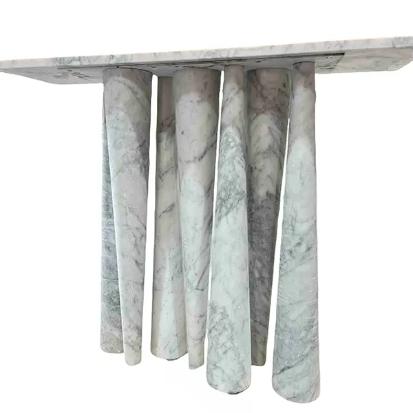 Stone Console Table- Carrara White Marble