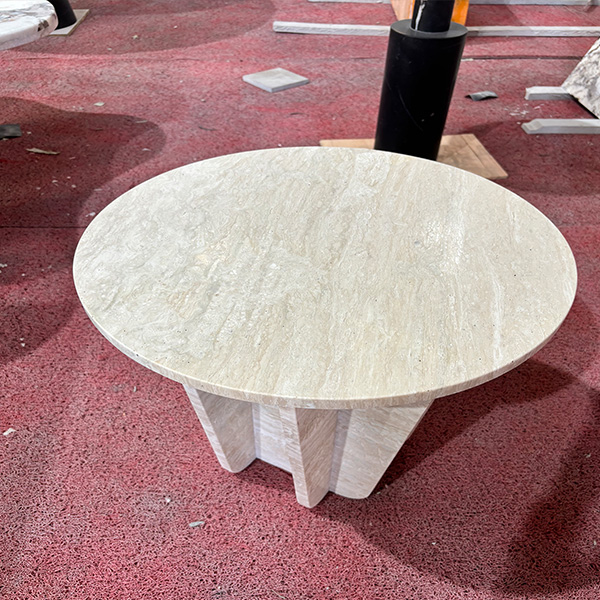 Travertine-Side-Table