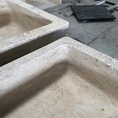 beige marble sink 