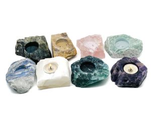 colorful crystal tealight holder