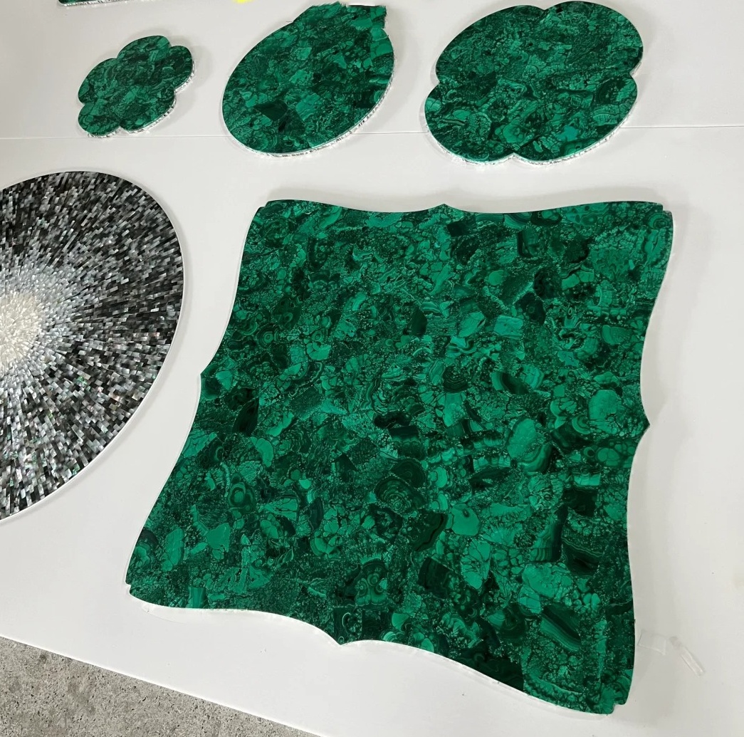 green malachite gemstone