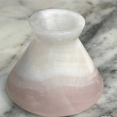home decor pink small onyx vase​