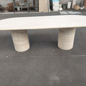 italy super white travertine table agency