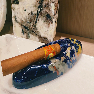 luxury natural marble cigar ashtray​ 3