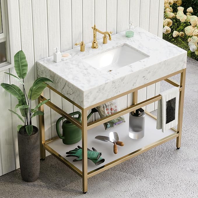 marble bathroom vanity​