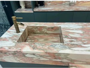 pink marble bathroom sink