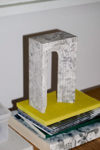 travertine marble bookends