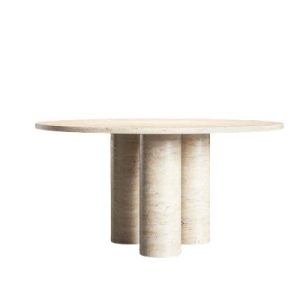 Anya Travertine Dining Table