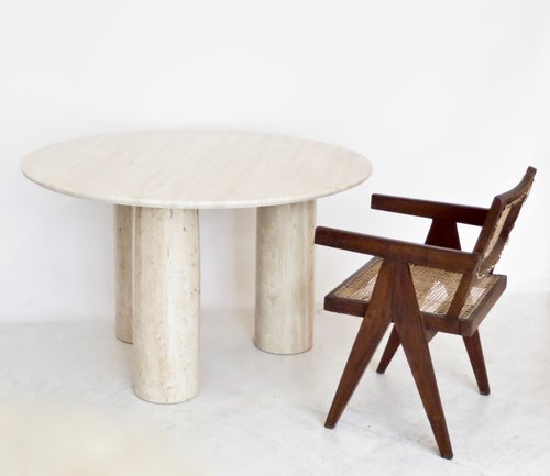 Anya Travertine Dining Table