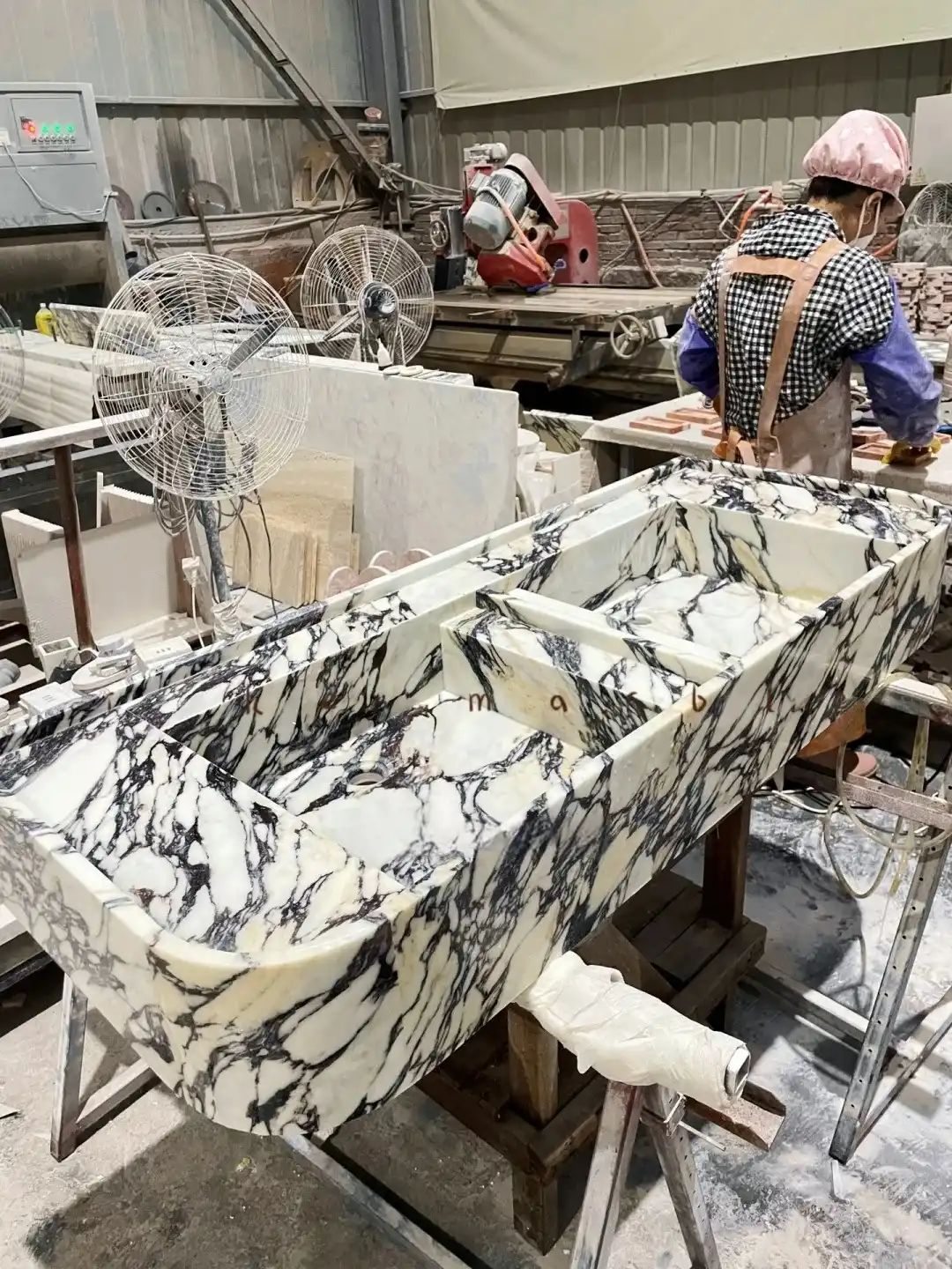 Calacatta Viola Marble Sink