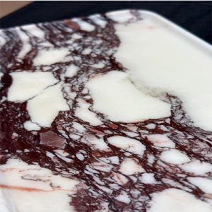 Calacatta violet rectangle marble tray