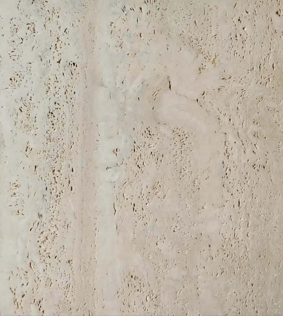 Custom Beige Travertine Sink with vanity
