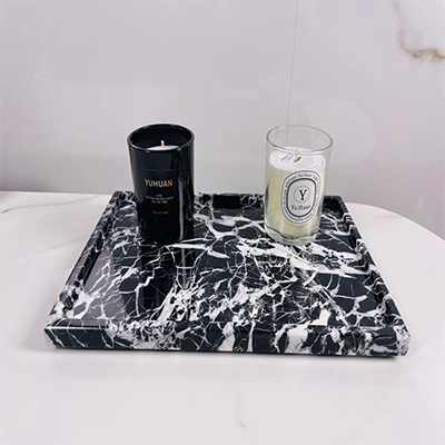 Custom size black tray use to bathroom