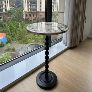 Custom size round marble coffee tables
