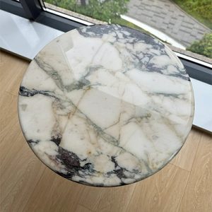 Custom size round marble coffee tables