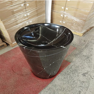 Cylinder marble pedestal sinks