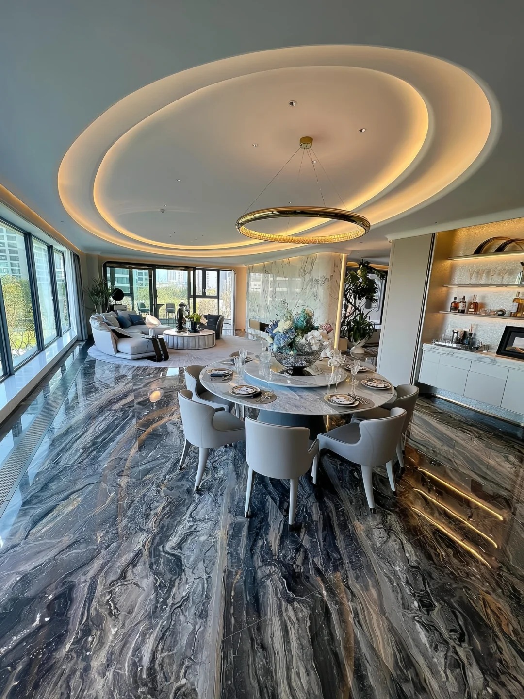 HRST Arabescato Grigio Marble for Interior Design