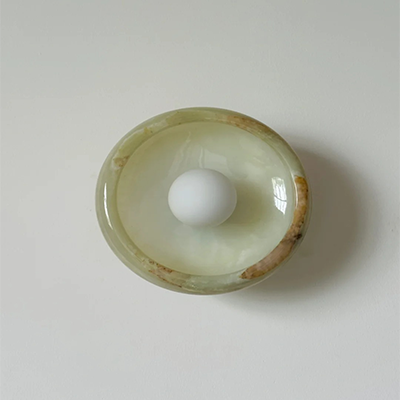 HRST green onyx wall sconce 1