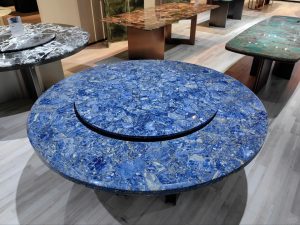Lapis lazuli gemstone table