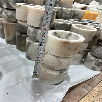 Marble Candle Holder Of Carrara