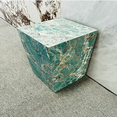 Marble Flower Plinth Of The Amazon Green