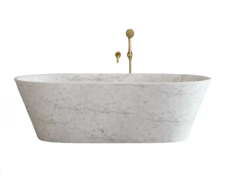 Marble-white-bathtub
