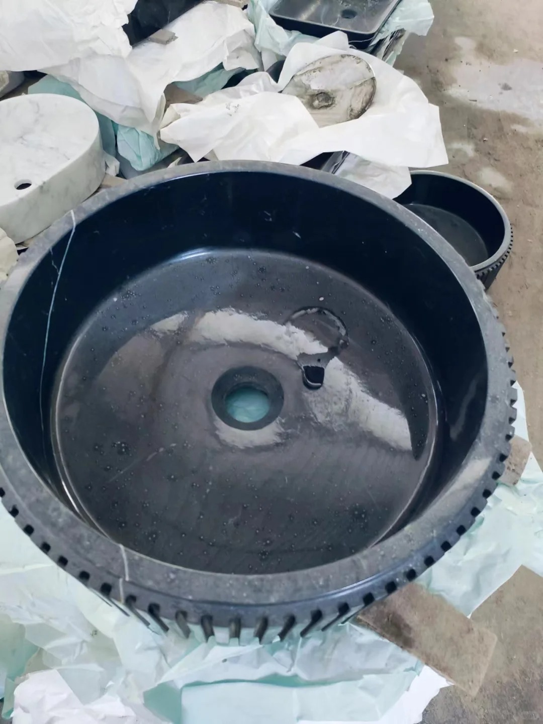 Modern Marble Vessel Sink Bathroom
