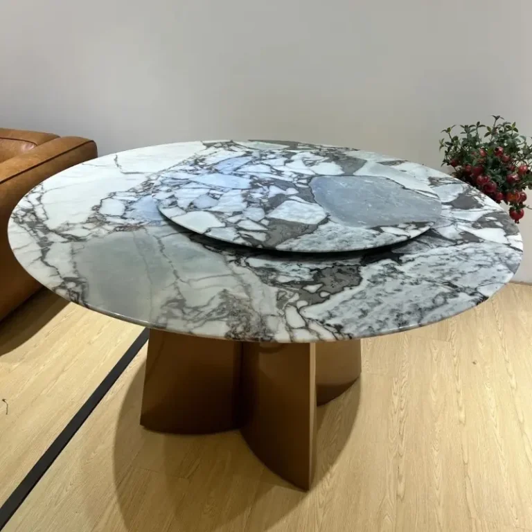 Modern Round Granite Dining Table - CENTURY STAR