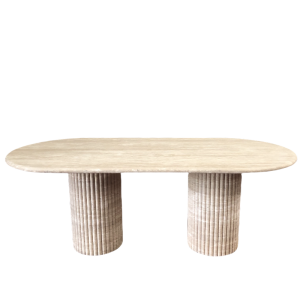 Oval Travertine Dining Tables