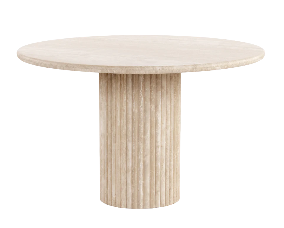 Oval Travertine Dining Tables