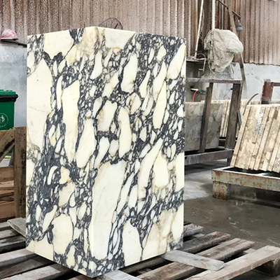 Purple marble pedestal sink