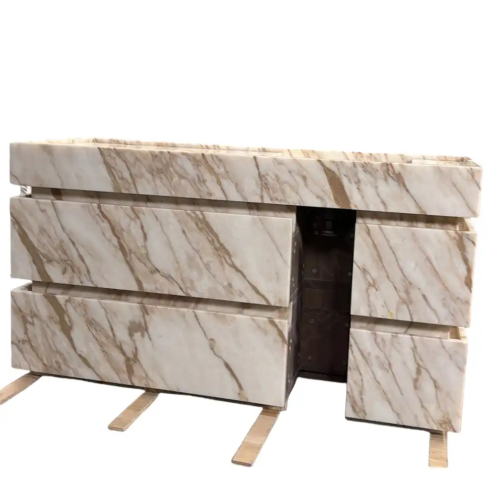 Stone Vanity With Calacatta Gold