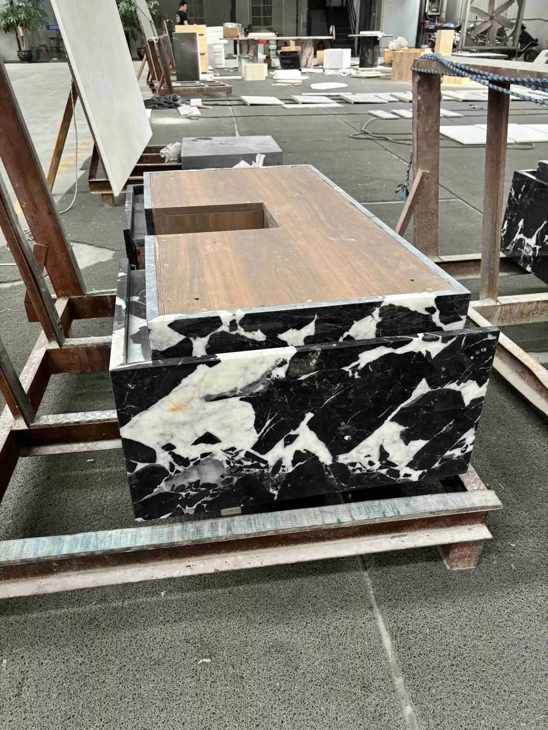 black sink bathroom vanity top
