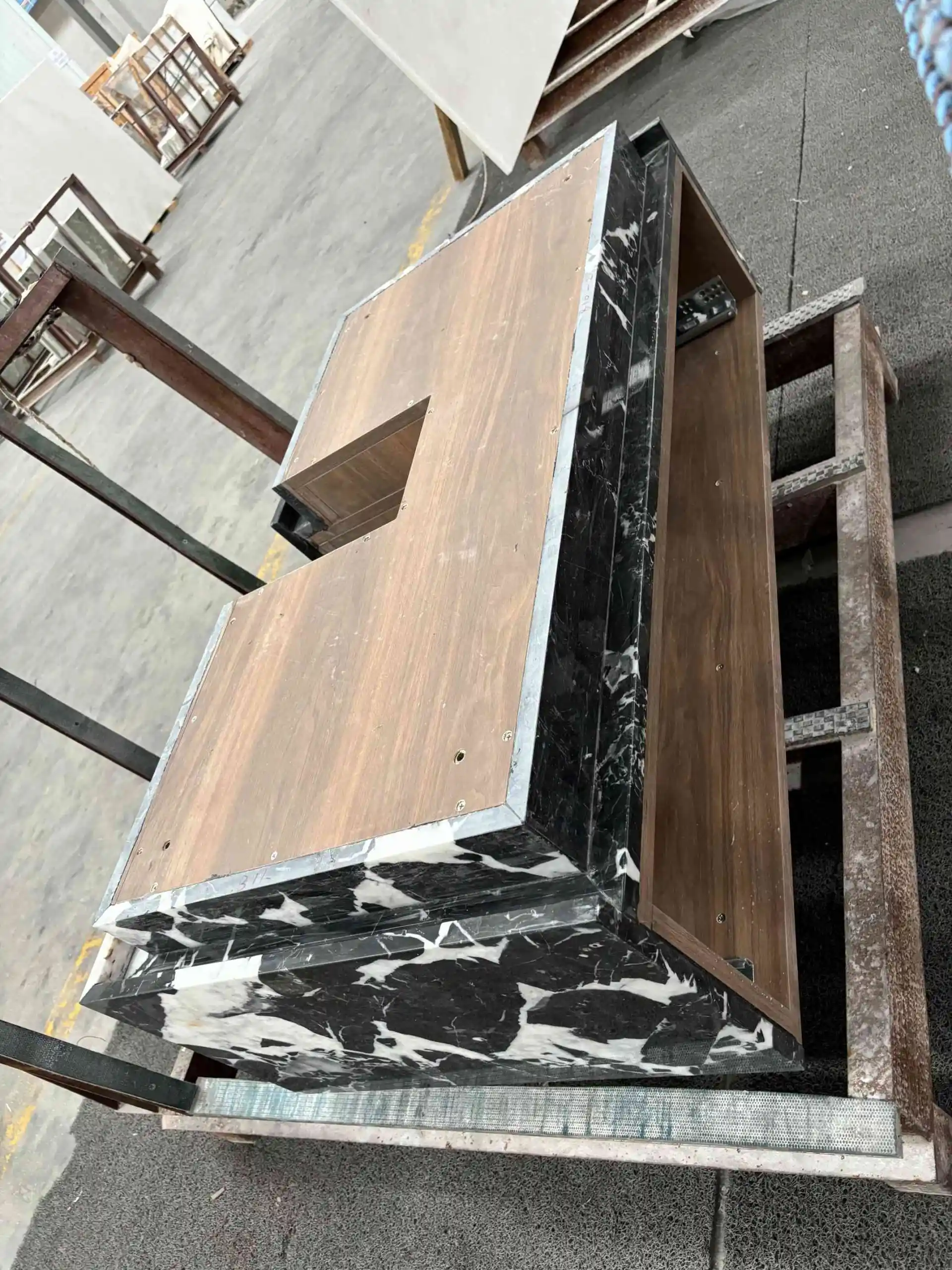 black sink bathroom vanity top