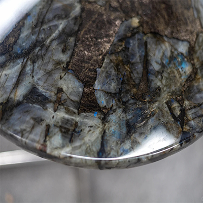 blue jade granite side table