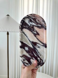 Custom Oval Marble Tray