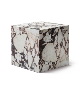 calacatta viola cube side table,HRST Stone Plinth Cube Side Table