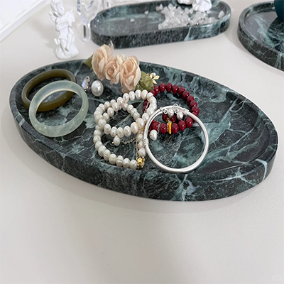 custom size marble decorative tray